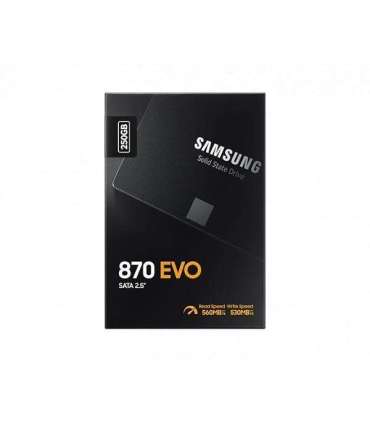 Samsung SSD 870 EVO 1000 GB SSD form factor 2.5" Solid-state drive interface SATA III Read speed 560 MB/s |