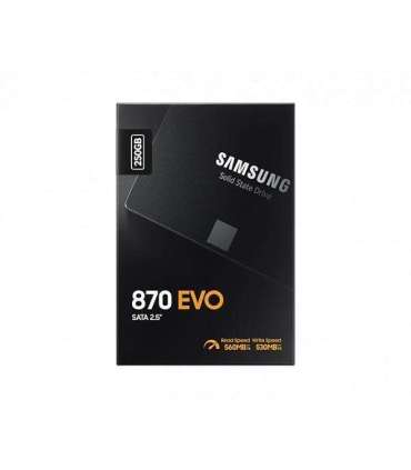 Samsung SSD 870 EVO 2000 GB SSD form factor 2.5" Solid-state drive interface SATA III Read speed 560 MB/s |