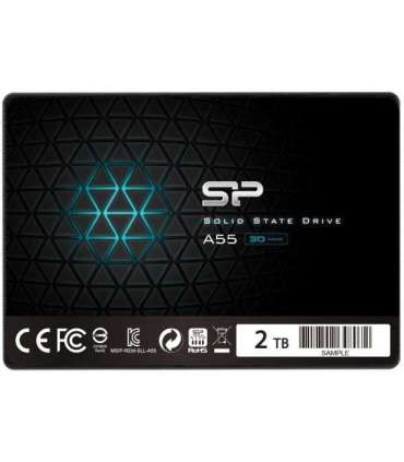 Silicon Power Ace A55 2000 GB SSD form factor 2.5" Solid-state drive interface SATA III Read speed 500 MB/s