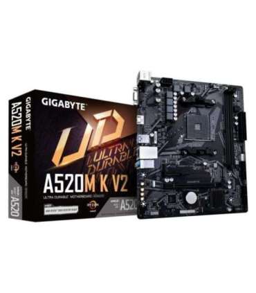 Gigabyte A520M K V2 1.0 M/B Processor family AMD Processor socket AM4 DDR4 DIMM Memory slots 2 Supported