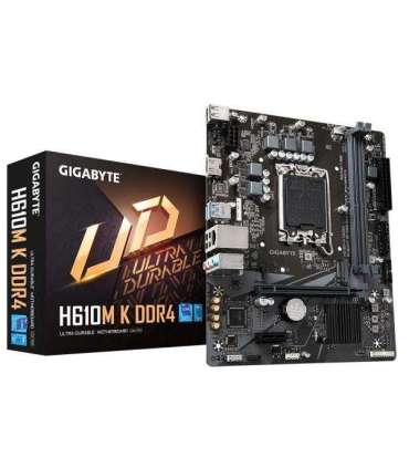 Gigabyte H610M K DDR4 1.0 M/B Processor family Intel Processor socket  LGA1700 DDR4 DIMM Memory slots 2 |
