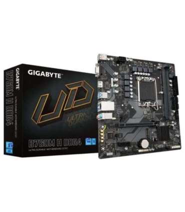 Gigabyte B760M H DDR4 1.0 M/B Processor family Intel Processor socket LGA1700 DDR4 DIMM Memory slots 2 |