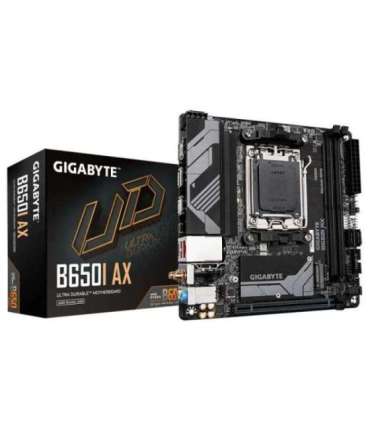 Gigabyte B650I AX 1.0 Processor family AMD Processor socket AM5 DDR5 DIMM Supported hard disk drive interfaces