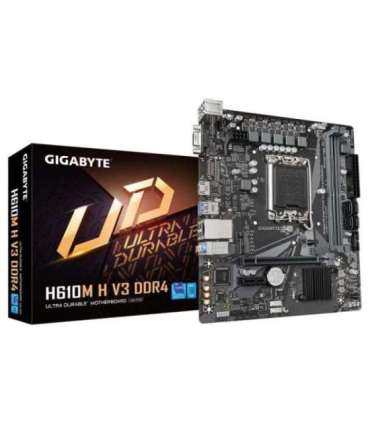 Gigabyte H610M H V3 DDR4 Processor family Intel Processor socket LGA1700 DDR4 DIMM Supported hard disk drive