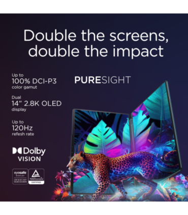 Lenovo Yoga Book 9 14IAH10 Tidal Teal 2x14 " OLED Touchscreen 2.8K WQXGA+ 2880 x 1800 pixels Glossy |