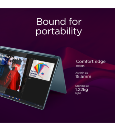 Lenovo Yoga Book 9 14IAH10 Tidal Teal 2x14 " OLED Touchscreen 2.8K WQXGA+ 2880 x 1800 pixels Intel Core