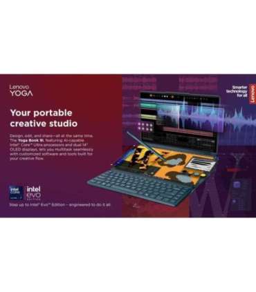 Lenovo Yoga Book 9 14IAH10 Tidal Teal 2x14 " OLED Touchscreen 2.8K WQXGA+ 2880 x 1800 pixels Intel Core