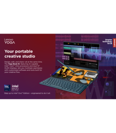 Lenovo Yoga Book 9 14IAH10 Tidal Teal 2x14 " OLED Touchscreen 2.8K WQXGA+ 2880 x 1800 pixels Intel Core