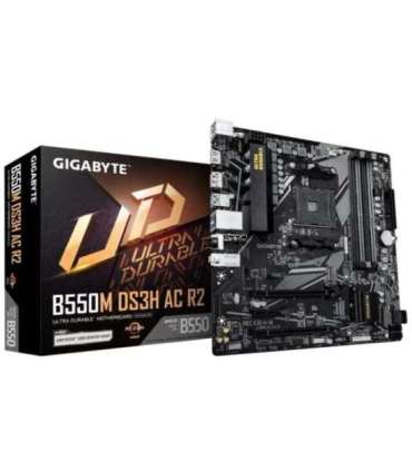 Gigabyte B550M DS3H AC R2 Processor family AMD Processor socket AM4 DDR4 DIMM Supported hard disk drive