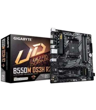 Gigabyte B550M DS3H R2 Processor family AMD Processor socket AM4 DDR4 DIMM Supported hard disk drive interfaces