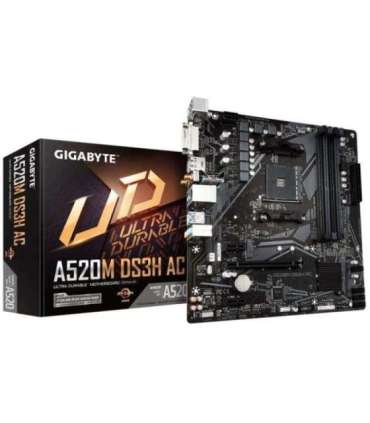 Gigabyte A520M DS3H AC (rev. 1.x) Processor family AMD Processor socket AM4 DDR4 Supported hard disk drive