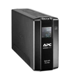 Schneider Electric APC Back-UPS Pro, Tower, 6x IEC C13 outlets, AVR, LCD, user-replaceable battery BR900MI 900 VA |