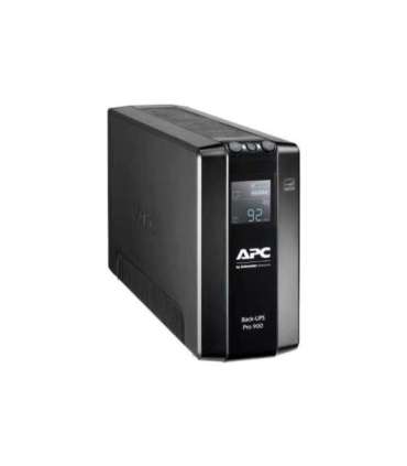 Schneider Electric APC Back-UPS Pro, Tower, 6x IEC C13 outlets, AVR, LCD, user-replaceable battery BR900MI 900 VA |