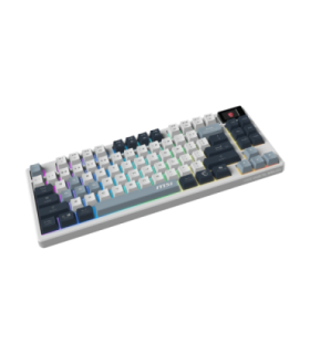 MSI FORGE GK600 TKL WIRELESS SKY Gaming Keyboard Wireless US Bluetooth 2.4 GHz, Bluetooth, USB 2.0 |
