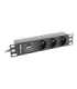 Lanberg Power Distribution Unit (PDU) 10" 1U 16A 2m 3x French Outlets PDU-03E-0200-BK