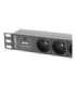 Lanberg Power Distribution Unit (PDU) 10" 1U 16A 2m 3x French Outlets PDU-03E-0200-BK