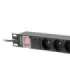 Lanberg Power Distribution Unit (PDU) 19" 1U 16A 2m 8x French Outlets PDU-08E-0200-BK
