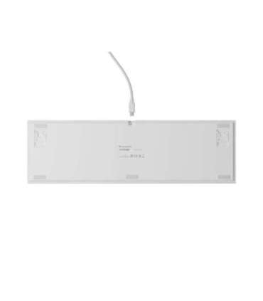 Genesis Thor 404 Mechanical Gaming Keyboard Wired US White USB Gateron Yellow Pro