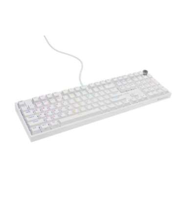 Genesis Thor 404 Mechanical Gaming Keyboard Wired US White USB Outemu Peach Silent