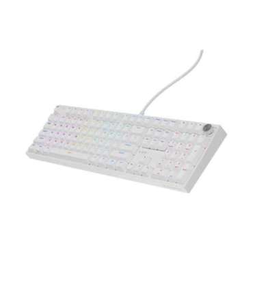 Genesis Thor 404 Mechanical Gaming Keyboard Wired US White USB Outemu Peach Silent