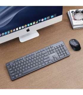 Gembird KBS-WCH-04-RU Keyboard and Mouse Set Wireless Russian Black