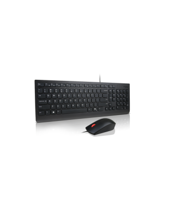 Lenovo Combo Keyboard and Mouse Essential Keyboard Wired Lithuanian Black