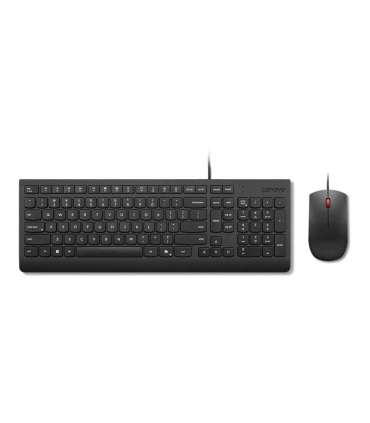 Lenovo Combo Keyboard and Mouse Essential Keyboard Wired Lithuanian Black