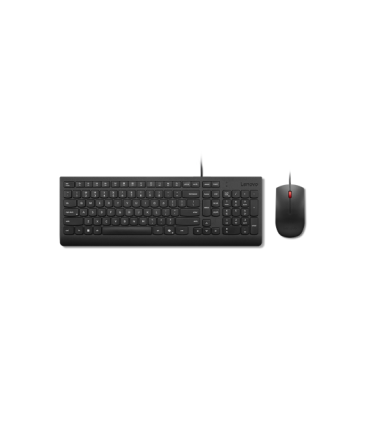 Lenovo Combo Keyboard and Mouse Essential Keyboard Wired Lithuanian Black