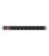 Lanberg Power Distribution unit (PDU) 19" 1U 16A 2m 8X Schuko oulets PDU-08F-0200-BK