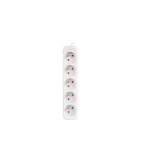 Lanberg Cable Power Strip, 5X French Outlets Quality-Grade Copper, 1.5 m PS0-05E-0150-W