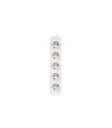 Lanberg Cable Power Strip, 5X French Outlets Quality-Grade Copper, 1.5 m PS0-05E-0150-W