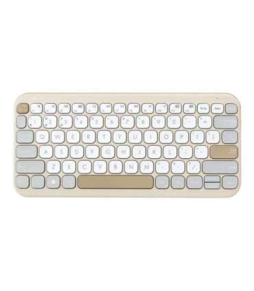 Asus Marshmallow KW100 Keyboard Wireless US International Oat Milk Bluetooth