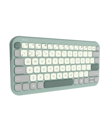 Asus Marshmallow KW100 Keyboard Wireless US International Green Tea Latte Bluetooth