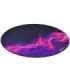 Arozzi ZONA Round Floor Pad - Purple Galaxy