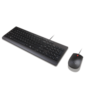 Lenovo Essential Wired Combo Keyboard and Mouse Keyboard and Mouse Set Wired Mouse included Estonian Black