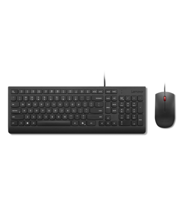 Lenovo Essential Wired Combo Keyboard and Mouse Keyboard and Mouse Set Wired Mouse included Estonian Black
