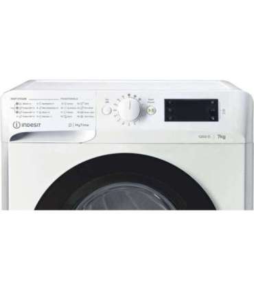 INDESIT Washing machine MTWE 71252 WK EE Energy efficiency class E Front loading Washing capacity 7 kg 1200