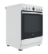 INDESIT Cooker IS67V8CHW/E Hob type Vitroceramic Oven type Electric White Width 60 cm Grilling Depth 60