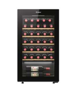 Candy Wine Cooler 438063 Energy efficiency class G Free standing Bottles capacity 34 Black