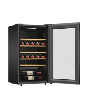 Candy Wine Cooler 438063 Energy efficiency class G Free standing Bottles capacity 34 Black