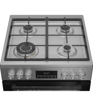 BEKO Cooker FBMA61330GXDT Hob type Gas Oven type Electric Stainless Steel Width 60 cm Grilling LED Depth