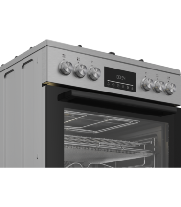 BEKO Cooker FBMA61330GXDT Hob type Gas Oven type Electric Stainless Steel Width 60 cm Grilling LED Depth