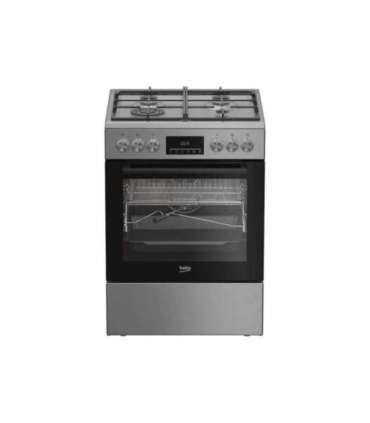 BEKO Cooker FBMA61330GXDT Hob type Gas Oven type Electric Stainless Steel Width 60 cm Grilling LED Depth