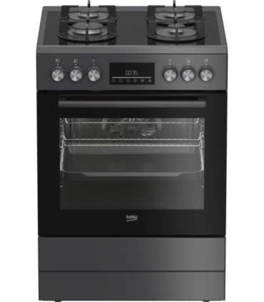 BEKO Cooker FBM62330GADSN Hob type Gas Oven type Electric Grey Width 60 cm Grilling LED Depth 60 cm 72