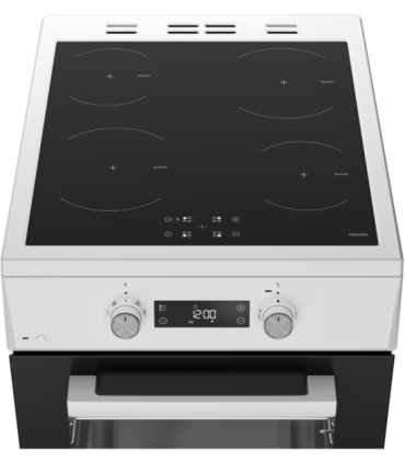 BEKO Cooker FSM59305WDT Hob type Induction Oven type Electric White Width 50 cm Grilling Depth 60 cm 60