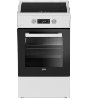 BEKO Cooker FSM59305WDT Hob type Induction Oven type Electric White Width 50 cm Grilling Depth 60 cm 60