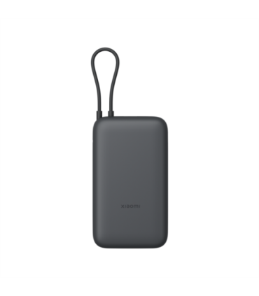 Xiaomi Power Bank 20000mAh (Integrated Cable), Dark Gray