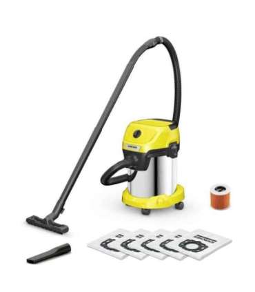 Vacuum CleanerKARCHERWet and dry vacuum cleaner WD 3 S V-17/4/20 + 4 FB1000 WattsSuction power 230WCapacity 17 lNoise 74