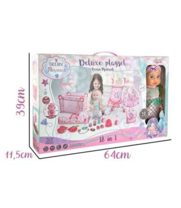 WOOPIE ROYAL Lalka Bobas Syrenka 18 Akcesorii