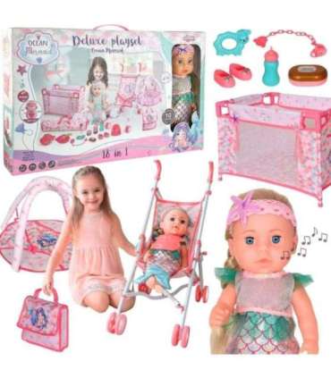 WOOPIE ROYAL Lalka Bobas Syrenka 18 Akcesorii